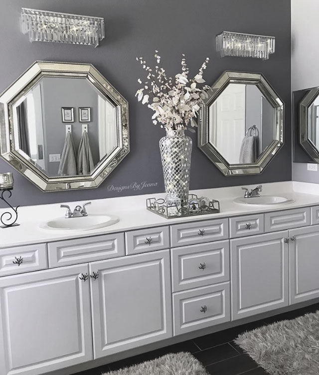 Create A Glam Bathroom Designs By Jeana, Glamorous Bathroom Vanities