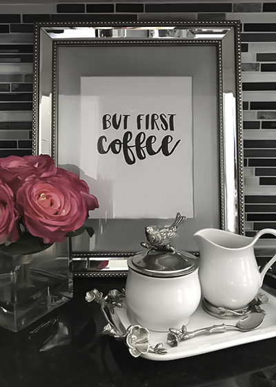 Framed DIY Coffee Sign