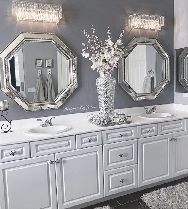 Create A Glam Bathroom Designs By Jeana, Bling Bathroom Mirrors