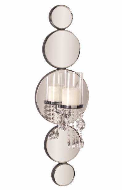 Mirrored Candle Wall Sconce