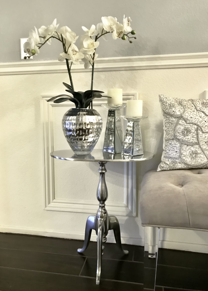 Silver Accent Table