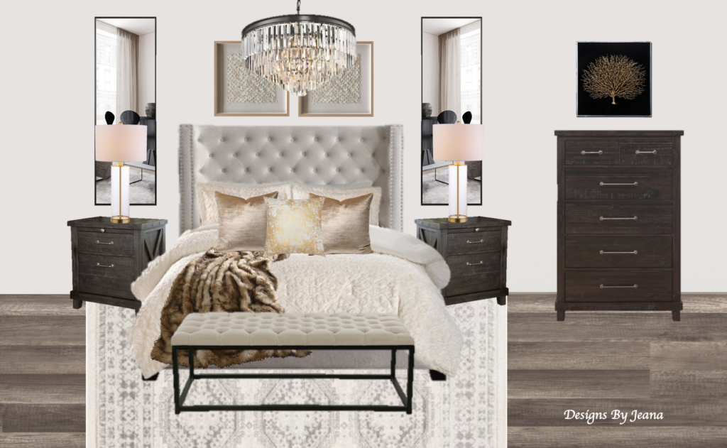 RH Inspired Bedroom Option 1