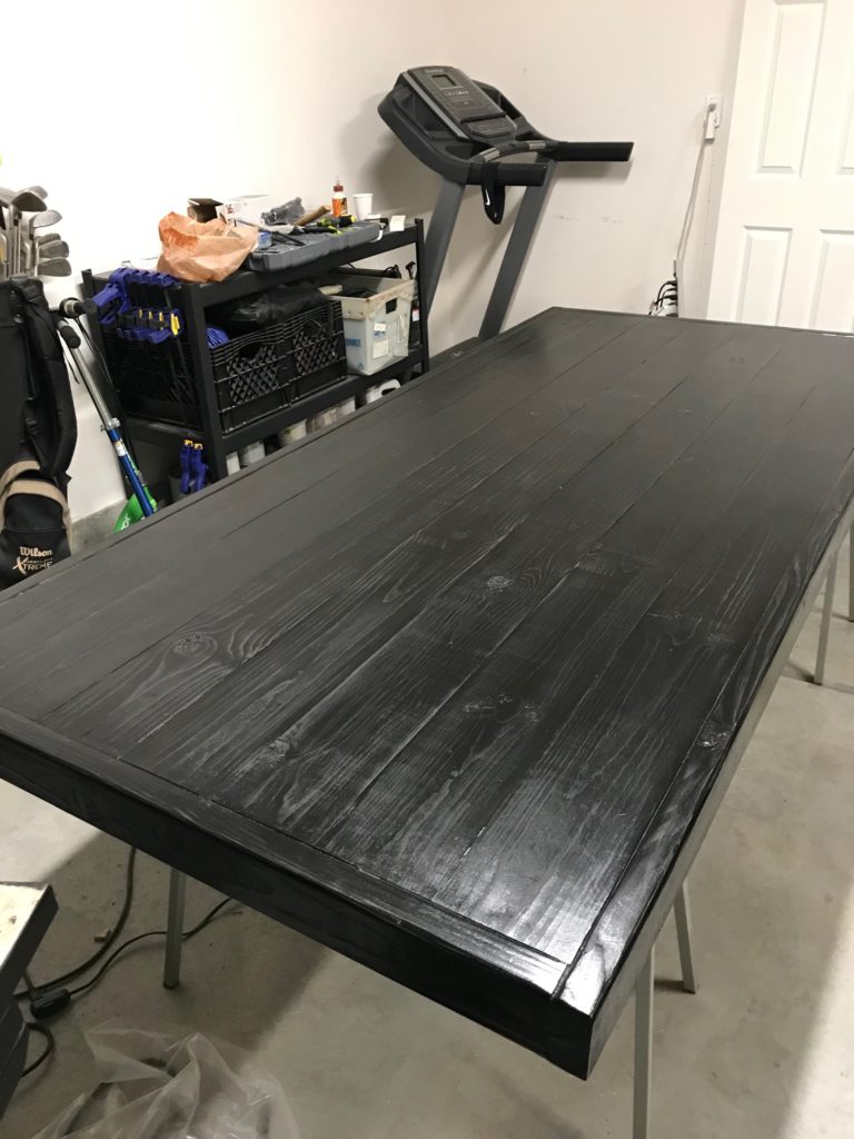 DIY Dining Table Sanded Top