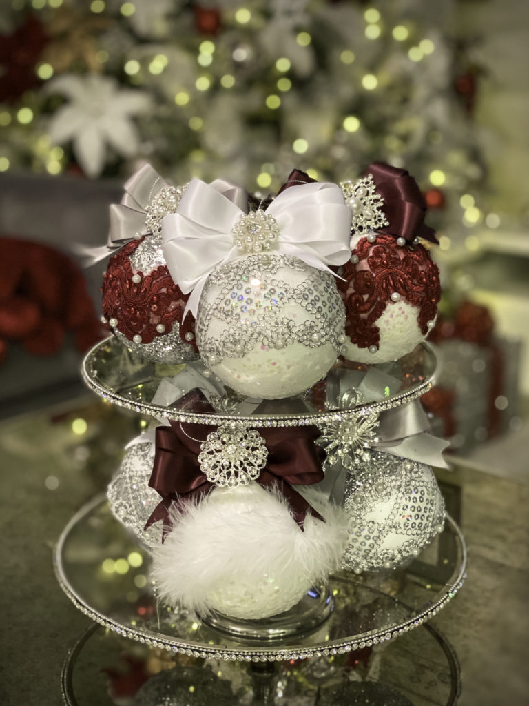 DIY Glam Christmas Ornaments