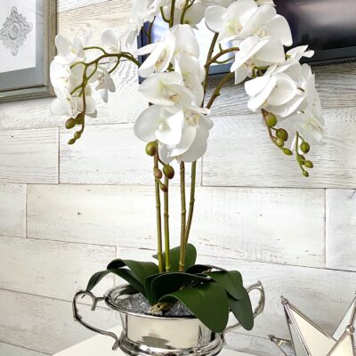 DIY Faux Orchid Arrangement