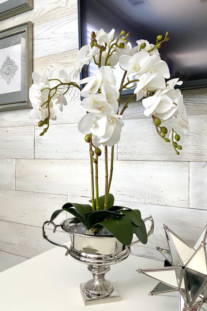 DIY Faux Orchid Arrangement