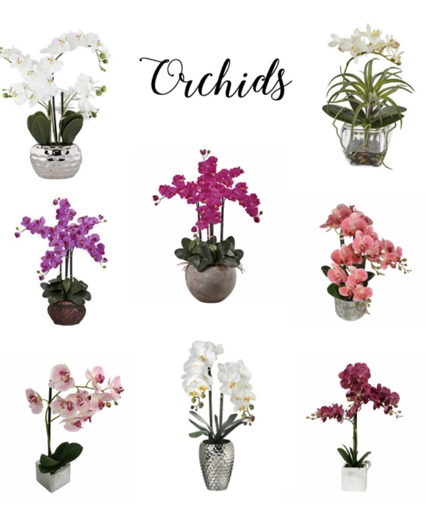 Shoppable Faux Orchids