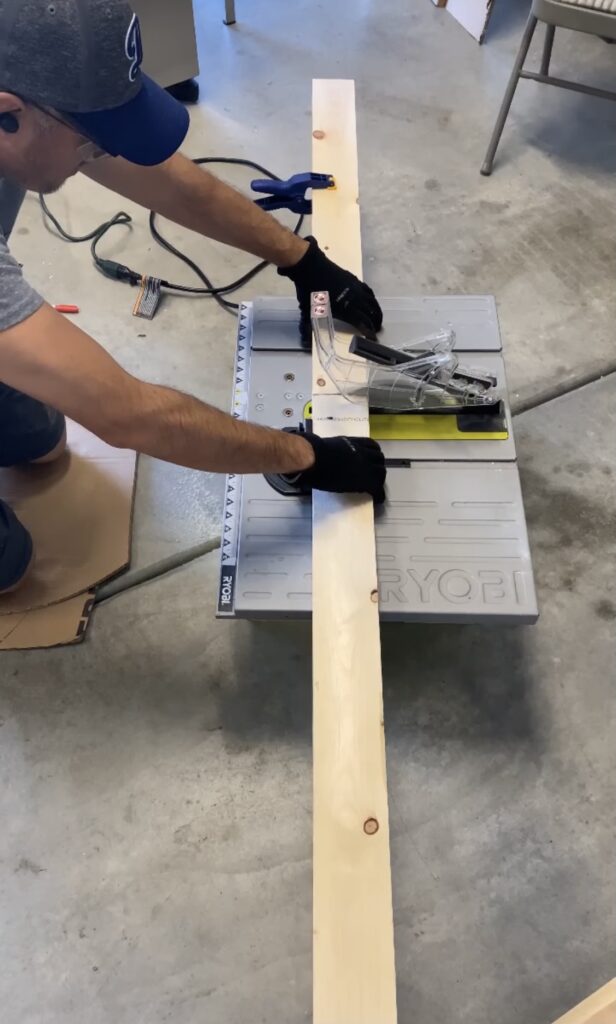 Cutting DIY TV Frame