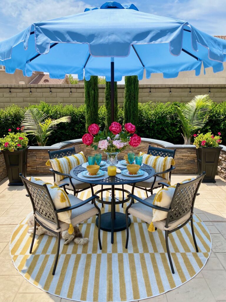 Blue Patio Umbrella